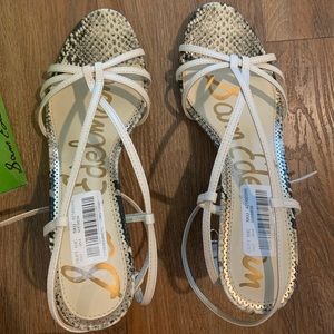 Sam Edelman Ivory Leather heels, brand new